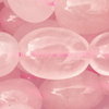 1 Strang (~39cm) echter Rosenquarz Steinperlen ~5x8mm