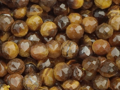 Tigerauge Steinperlen 6mm bömmelförmige Tropfen - Nahaufnahm