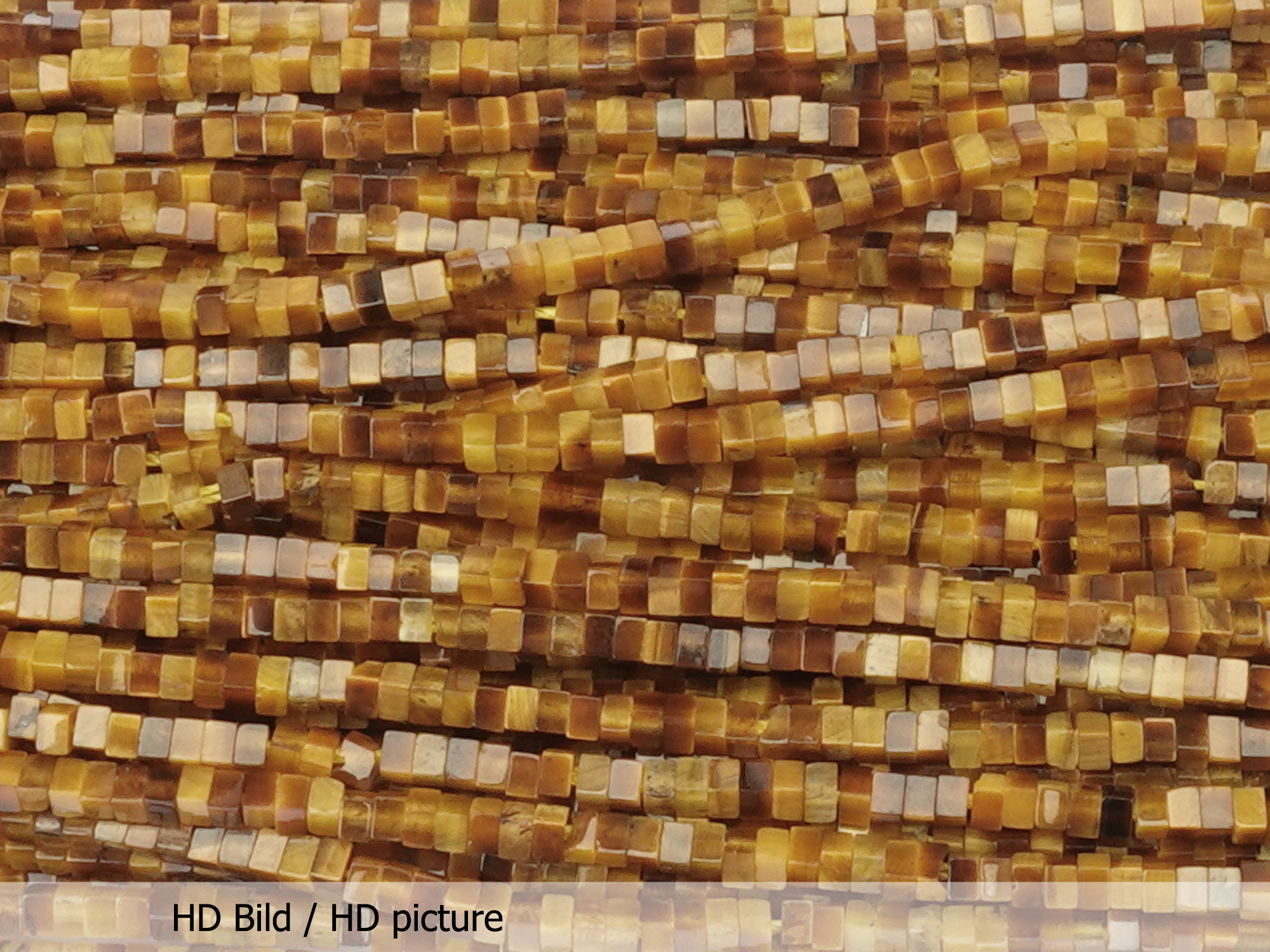 Tigerauge Steinperlen Miniquader 1x1mm - HD Bild
