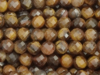 Tigerauge Halbedelsteinperlen facettiert 4mm günstig - Nahau
