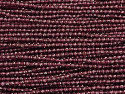 facettierte 2mm Granaten Steinperlen