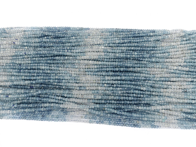 facettierte Rondellen 3x2mm Aquamarin Steinperlen