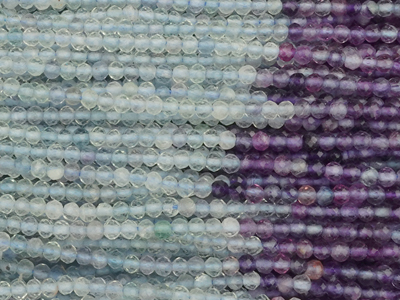 facettierte 2mm Fluorit Steinperlen