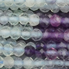 1 Strang (~39cm) echter Fluorit Steinperlen, facettiert ~2,3mm