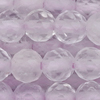 1 Strang (~38cm) echter Lavendel Amethyst Steinperlen, rund facettiert ~2,8mm