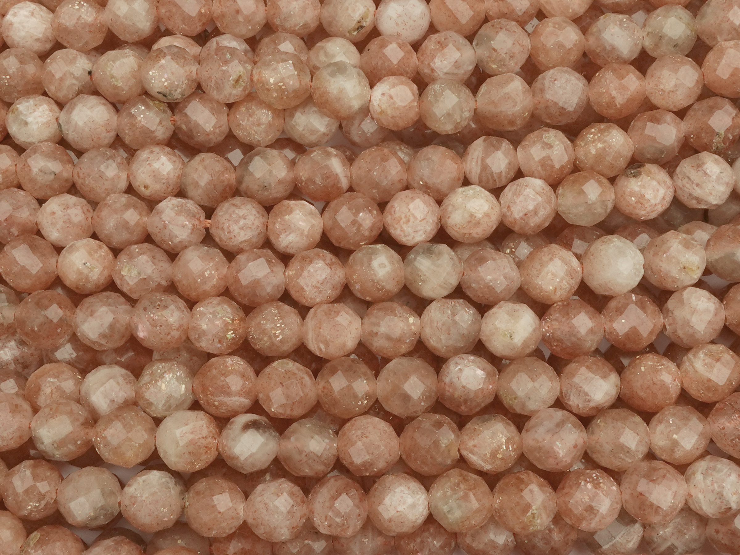 facettierte 6mm Steinperlen zum Schmuckmachen - Sonnenstein