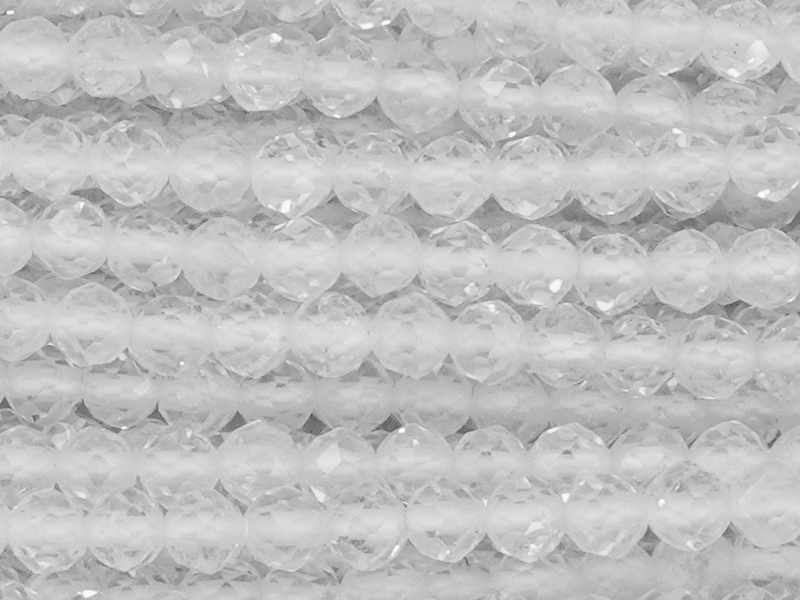 facettierte 3mm Topaz Steinperlen zum Schmuckmachen - Nahauf