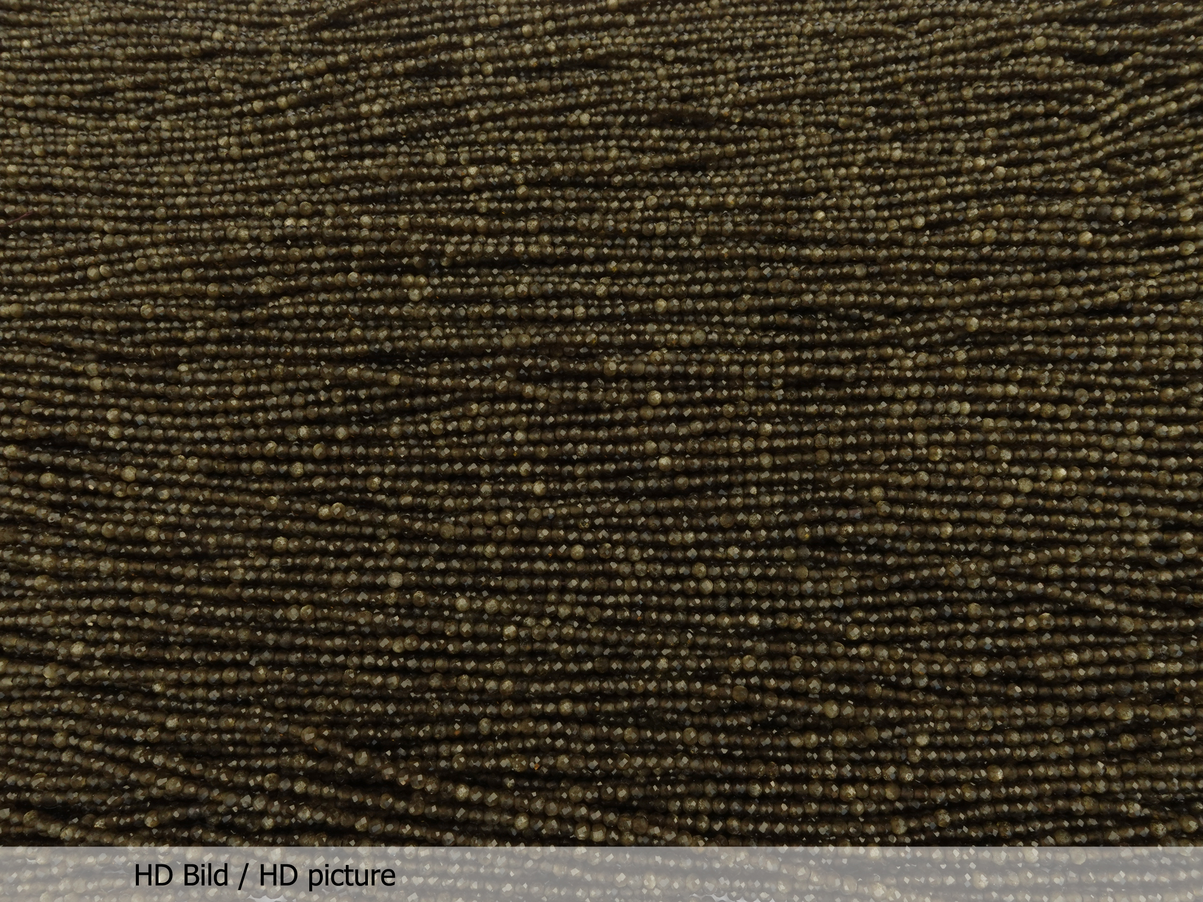 winzige facettierte Goldobsidian Steinperlen 2,1mm - HD Bild