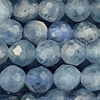 1 Strang (~39cm) echter Kyanit Steinperlen, rund facettiert ~3,5mm