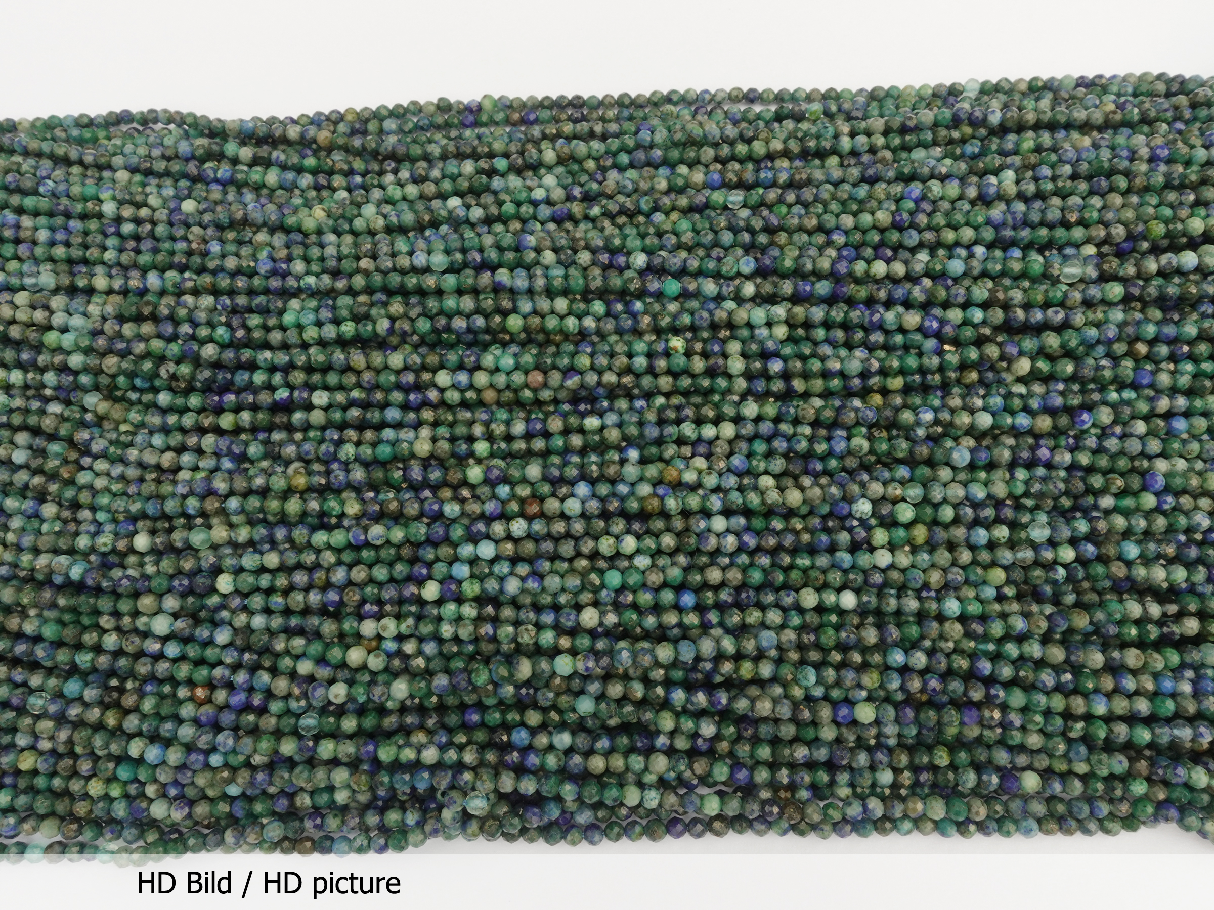 geschliffene Chrysokoll Steinperlen 2,5mm zum Schmuckmachen 