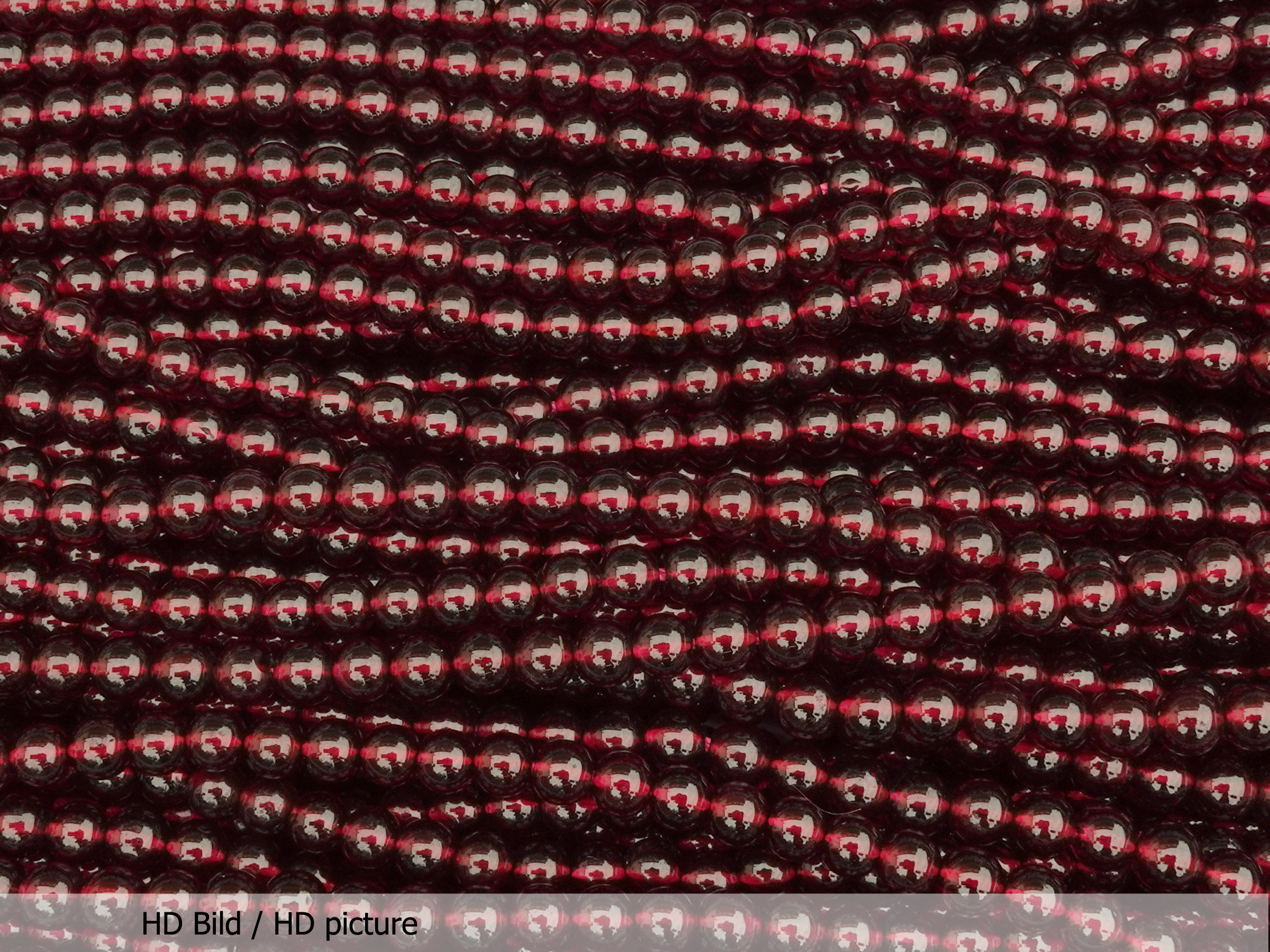 schöne runde 4mm Granaten Steinperlen - HD Bild