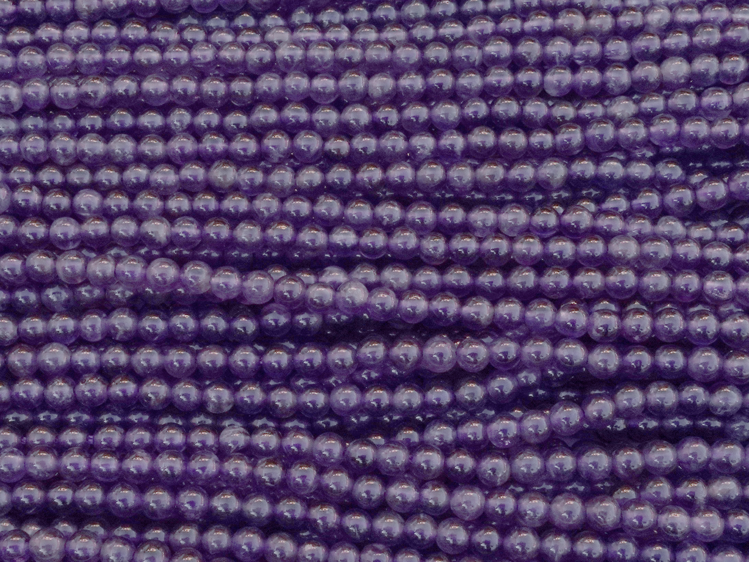 runde 3mm Amethyst Steinperlen zum Schmuckmachen