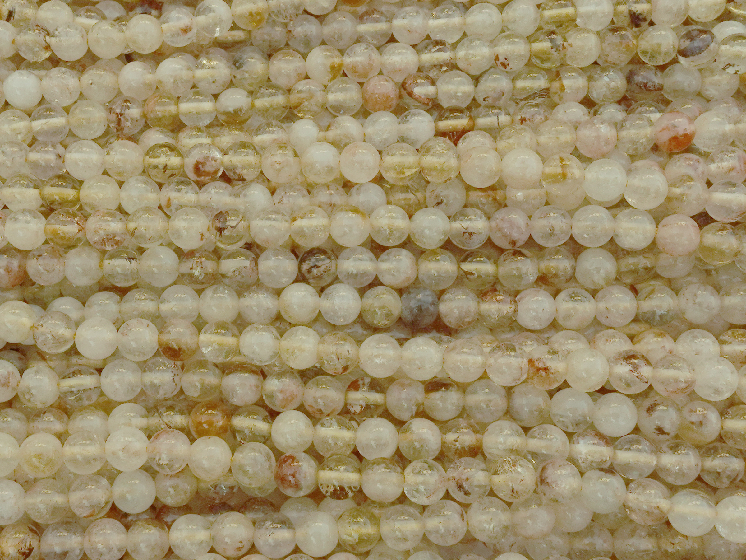 runde 4mm Citrin Steinperlen zum Schmuckmachen