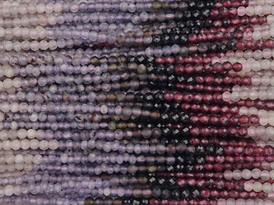 violette Steinperlen facettiert 2,5mm