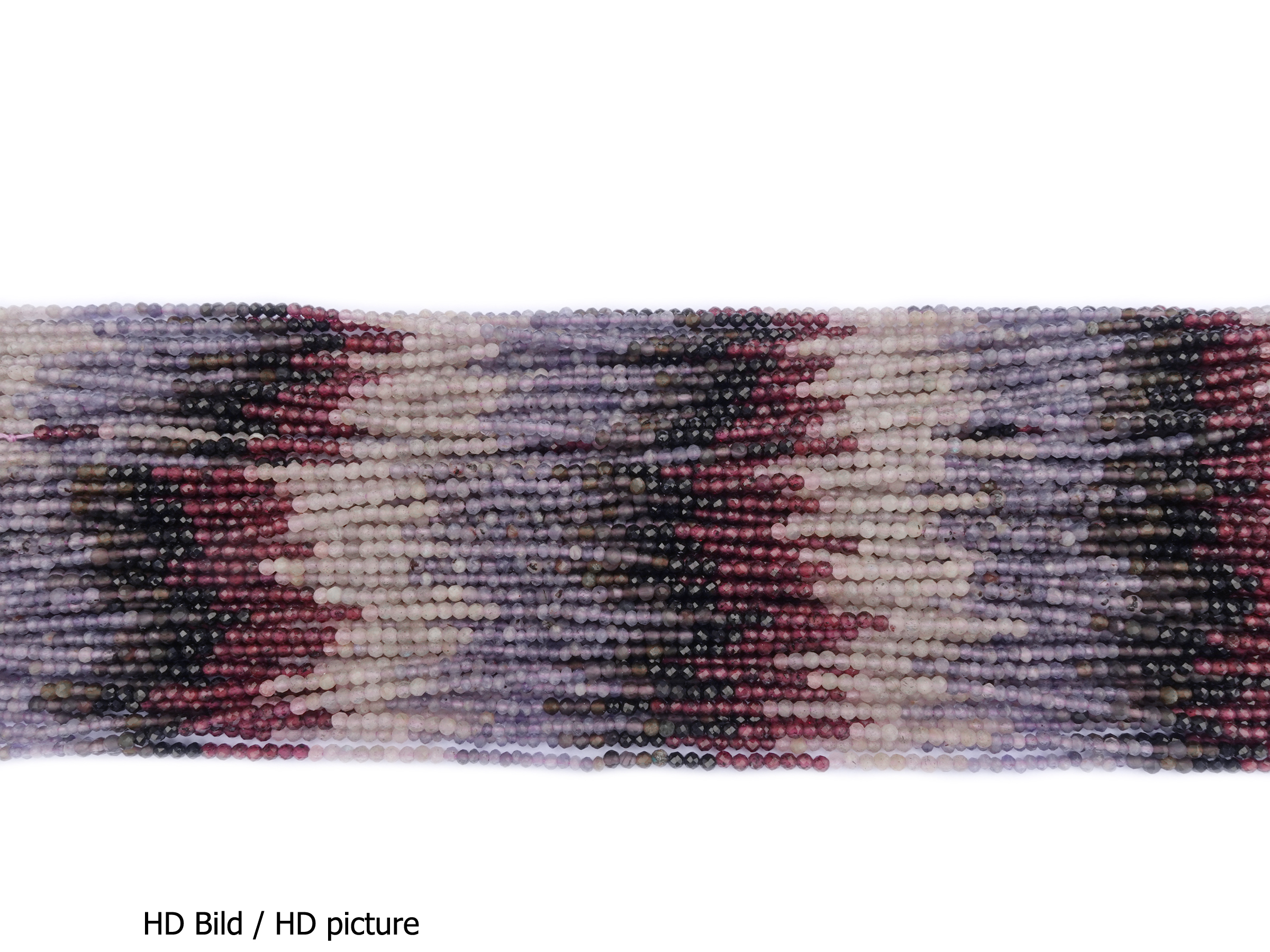 violette Steinperlen facettiert 2,5mm - HD Bild