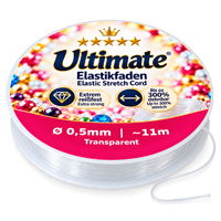 Elastikfaden Ultimate 0,5mm / ~11m transparent