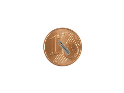 Endkappen für 1mm Bänder, Bild 2 mit Größenvergleich