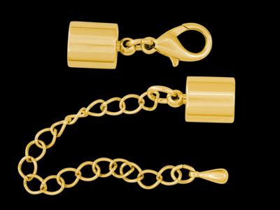 Klebekappen für Schmuck, goldene Endstücke für Halsketten
