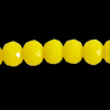 1 Strang (~148 Stk.) facettierte Rondellen ~4mm Gelb opak