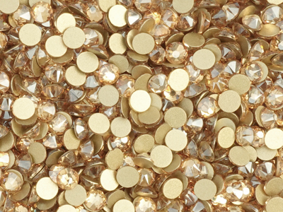 flache Strasssteine Größe SS20 Crystal Golden Shadow