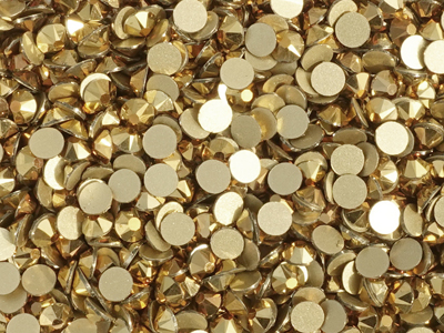 flache Strasssteine Größe SS20 Dorado