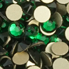 1 Pkg. (20 Stk.) Flat Back Strasssteine SS20 Emerald