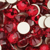 1 Pkg. (20 Stk.) Flat Back Strasssteine SS20 Garnet