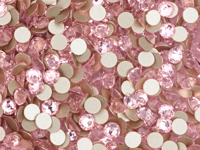 flache Strasssteine Größe SS30 Light Rose