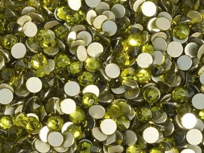 flache Strasssteine Größe SS20 Olivine
