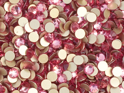 flache Strasssteine Größe SS20 Rose