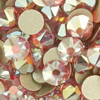 1 Pkg. (20 Stk.) Flat Back Strasssteine SS20 Rose AB
