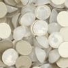 1 Pkg. (20 Stk.) Flat Back Strasssteine SS20 White Opal