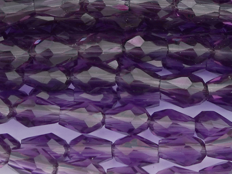 kleine facettierte Glasperlentropfen 3x5mm - Nahaufnahme