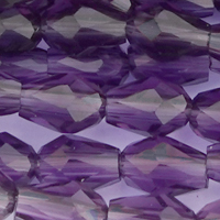1 Strang (~-92 Stk) facettierte Tropfen ~3x5mm, Amethyst transparent
