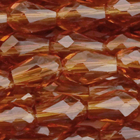 1 Strang (~-92 Stk) facettierte Tropfen ~3x5mm, Topaz transparent