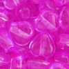 50 Gramm Glasperlen Herzen 5mm Pink transparent