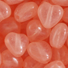 50 Gramm Glasperlen Herzen 5mm Pfirsichrosa opal