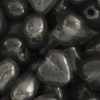 50 Gramm Glasperlen Herzen 5mm Dunkelgrau opal