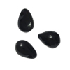 10g. (~87 Stk.) Glasperle Tropfen ~4x6mm, Schwarz