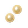 1 Dose (40 Stk) runde mattierte Barockperlen 6mm Pfirsich
