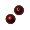 1 Dose (40 Stk) runde mattierte Barockperlen 6mm Bordeaux