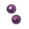 1 Dose (40 Stk) runde mattierte Barockperlen 6mm Violett