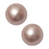 1 Dose (17 Stk) runde mattierte Barockperlen 8mm Altrosa