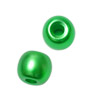 1 Dose (30 Stk) runde halbtransparente Wachsperlen 6mm Grün