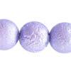 1 Strang (12 Stück) Eisperlen 10mm rund Pastelllila