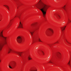 10g. Glasringe 4mm, rot opak