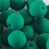 1 Dose (40 Stk.) Top-Hole Glasperlen 6mm Emeraldgrün matt