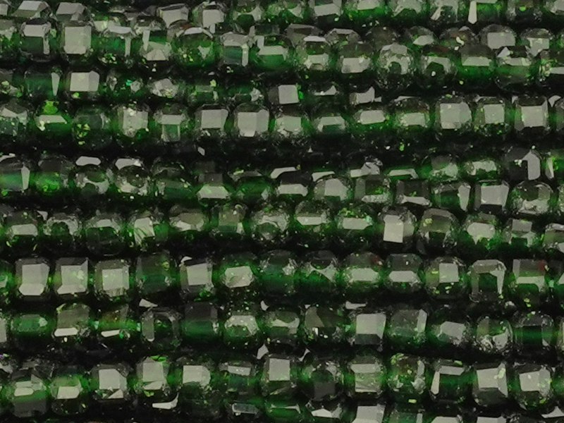 greensand cube beads 2mm for DIY jewelry - close up