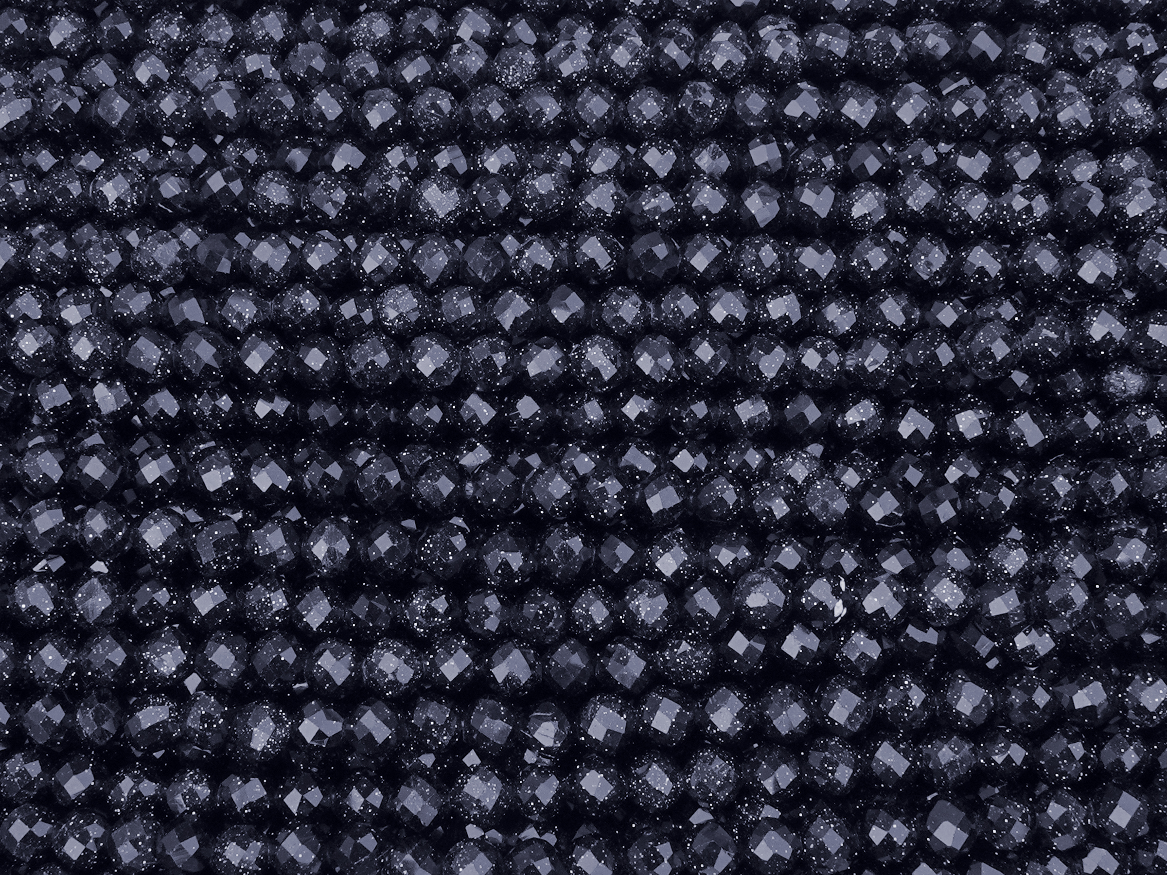 facettierte Blaufluss Perlen 4mm zum Schmuckmachen