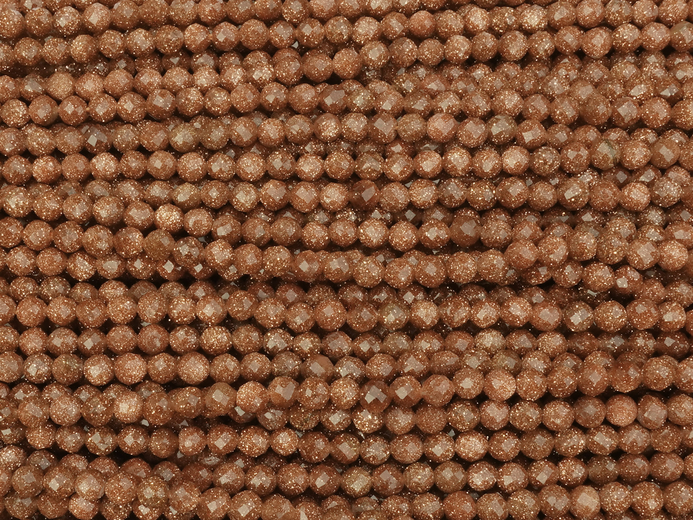 facettierte Goldfluss Perlen 3mm zum Schmuckmachen